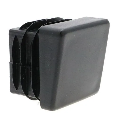 16mm x 16mm Square Angled Inserts, Black, LDPE