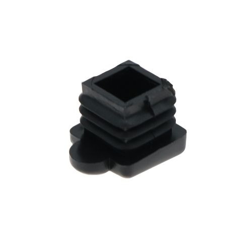 19.1mm x 19.1mm Square Angled Inserts, Black, LDPE