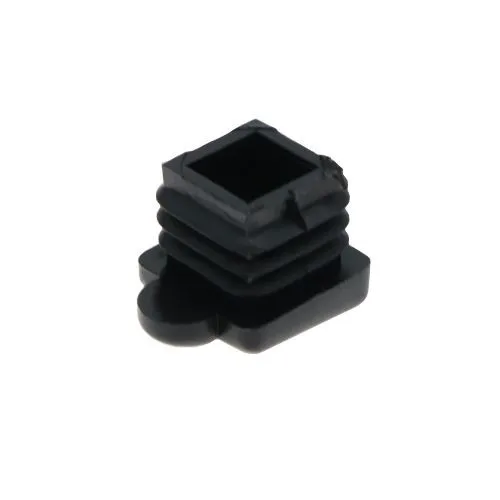 19.1mm x 19.1mm Square Angled Inserts, Black, LDPE