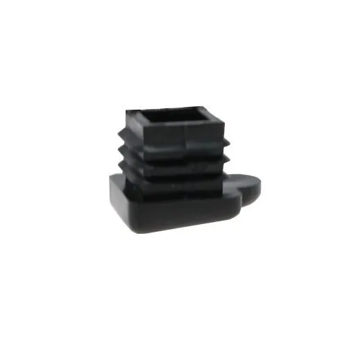 19.1mm x 19.1mm Square Angled Inserts, Black, LDPE
