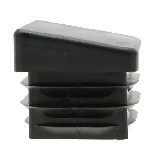 20mm x 20mm Square Angled Inserts, Black, LDPE