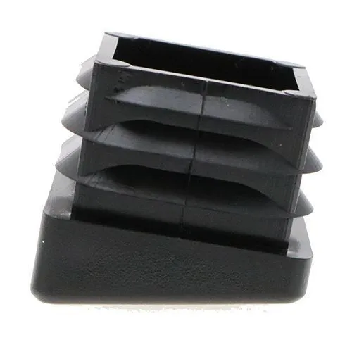 20mm x 20mm Square Angled Inserts, Black, LDPE