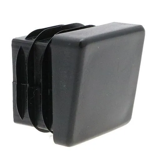 20mm x 20mm Square Angled Inserts, Black, LDPE