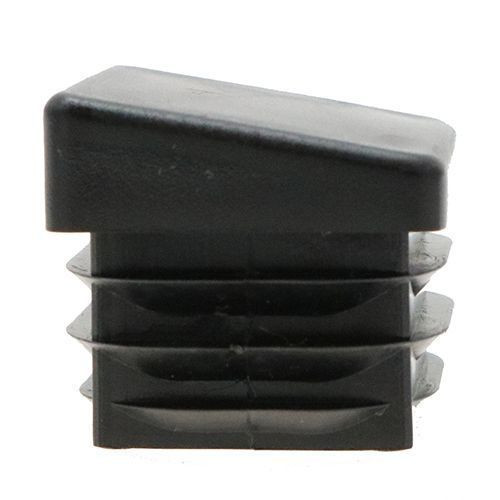 25mm x 25mm Square Angled Inserts, Black, LDPE