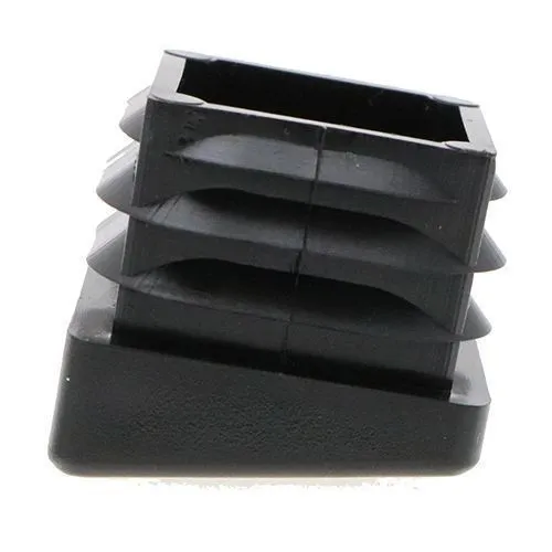 25mm x 25mm Square Angled Inserts, Black, LDPE