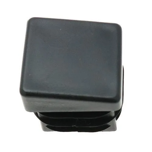 25mm x 25mm Square Angled Inserts, Black, LDPE