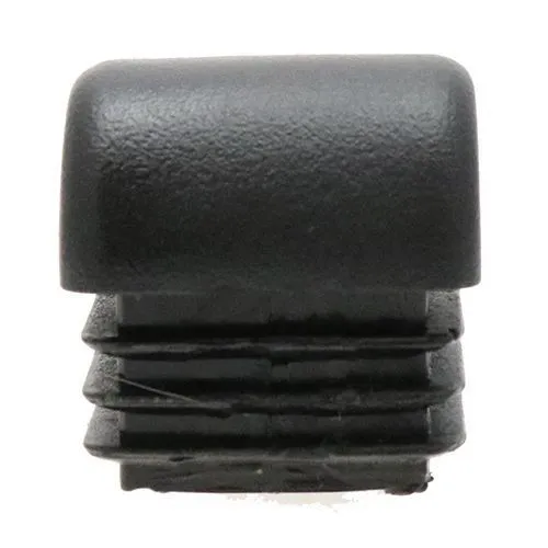 20mm x 20mm Square Domed Inserts, Black, LPDE