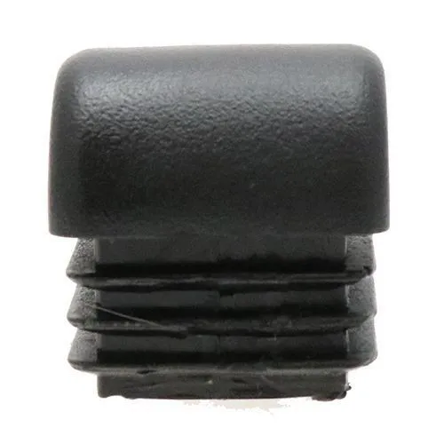 22.2mm x 22.2mm Square Domed Inserts, Black, LPDE
