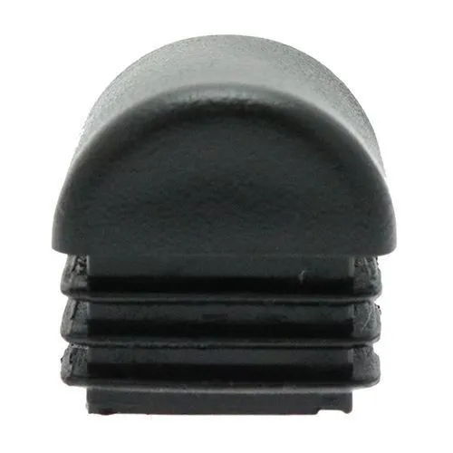 22.2mm x 22.2mm Square Domed Inserts, Black, LPDE