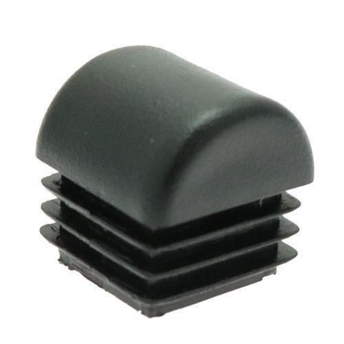 25.4mm x 25.4mm Square Domed Inserts, Black, LPDE