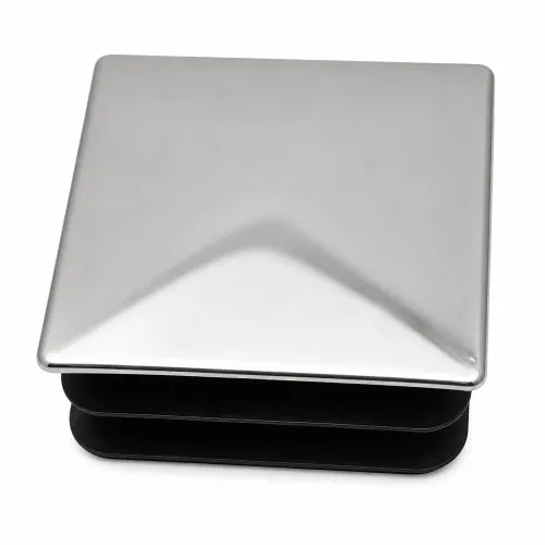 16mm x 16mm Square Tube Insert (For 12-13mm Tube) 1.5-2mm Wall | Chrome LDPE