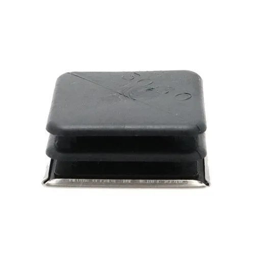 18mm x 18mm Square Chromed Inserts, Chrome, LDPE | Vital Parts