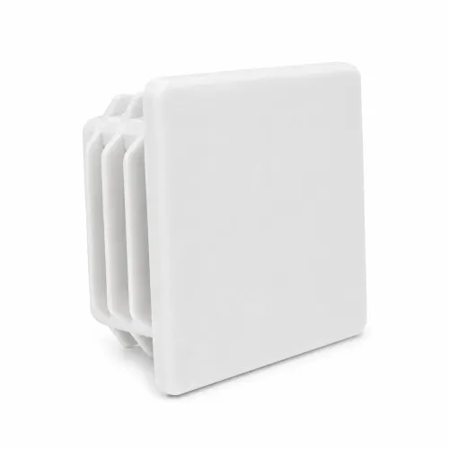 75mm x 75mm Square Tube Insert (For 62-67mm Tube) 4-6.5mm Wall | White LDPE