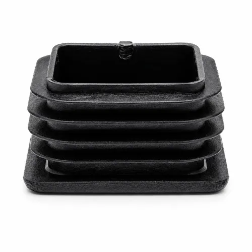 80mm x 80mm Square Tube Insert (For 72-76mm Tube) 2-4mm Wall | Black LDPE