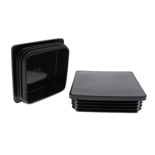 100mm x 100mm Square Tube Insert (For 88-94mm Tube) 3-6mm Wall | Black LDPE