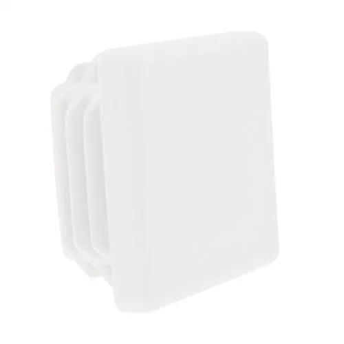 100mm x 100mm Square Tube Insert (For 84-90mm Tube) 5-8mm Wall | White LDPE