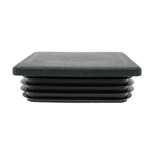 100mm x 100mm Square Tube Insert (For 84-90mm Tube) 5-8mm Wall | Black LDPE