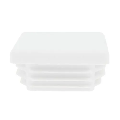 100mm x 100mm Square Tube Insert (For 92-96mm Tube) 2-4mm Wall | White LDPE