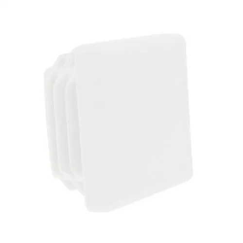 100mm x 100mm Square Tube Insert (For 92-96mm Tube) 2-4mm Wall | White LDPE