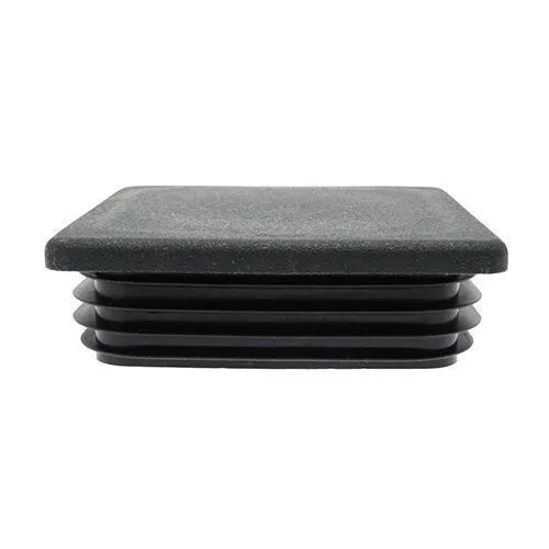 101.6mm x 101.6mm Square Tube Insert (For 90.6-96.6mm Tube) 2.5-5.5mm Wall | Black LDPE
