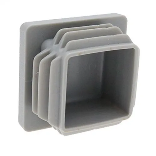101.6mm x 101.6mm Square Tube Insert (For 90.6-96.6mm Tube) 2.5-5.5mm Wall | Grey LDPE