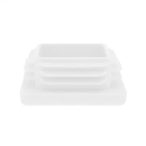 140mm x 140mm Square Tube Insert (For 126-132mm Tube) 4-7mm Wall | White LDPE