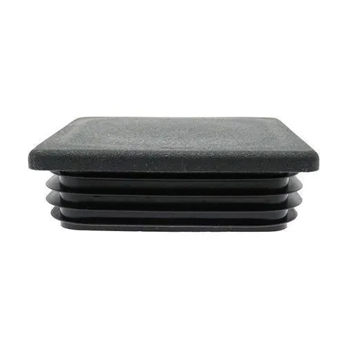 150mm x 150mm Square Tube Insert (For 125-130mm Tube) 10-12.5mm Wall | Black LDPE