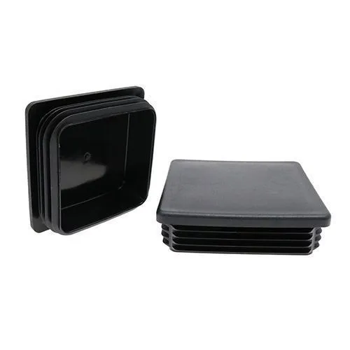 150mm x 150mm Square Tube Insert (For 125-130mm Tube) 10-12.5mm Wall | Black LDPE
