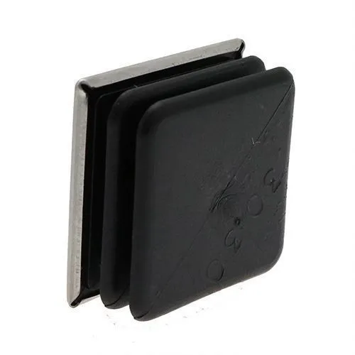 20mm x 20mm Square Tube Insert (For 16-17mm Tube) 1.5-2mm Wall | Chrome LDPE
