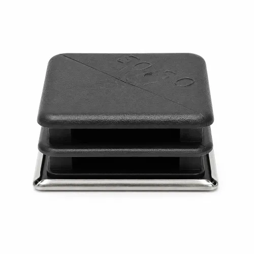 30mm x 30mm Square Tube Insert (For 26-27mm Tube) 1.5-2mm Wall | Chrome LDPE
