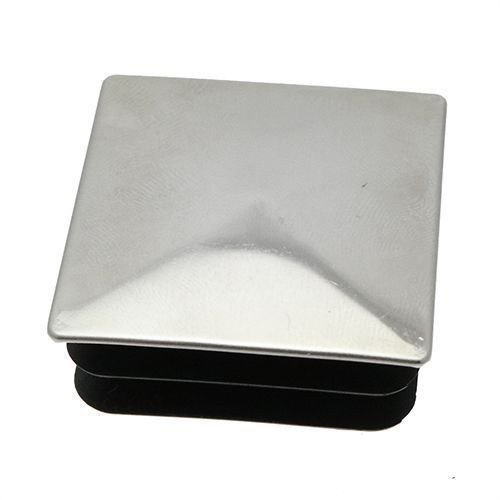 40mm x 40mm Square Tube Insert (For 36-37mm Tube) 1.5-2mm Wall | Chrome LDPE