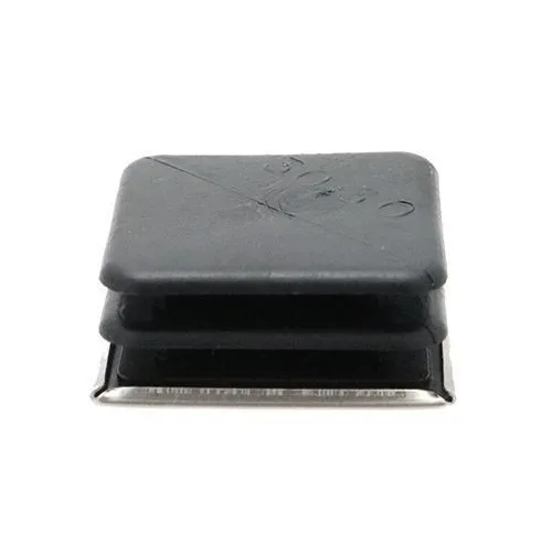 40mm x 40mm Square Tube Insert (For 36-37mm Tube) 1.5-2mm Wall | Chrome LDPE