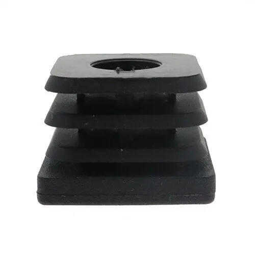 M10 x 18mm x 18mm - Plastic Threaded Tube Insert - Black - Polypropylene | Vital Parts