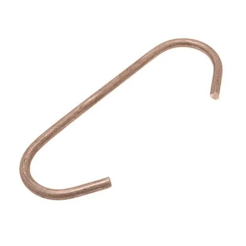 250mm Powder Coating C Hooks (Small) - 1.5mm Wire - 1000pk | Copper Dusted/Washed