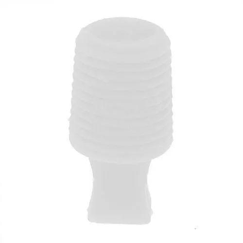 3.99-5.99mm Clear Ribbed Plug (25.4mm Length) | Silicone