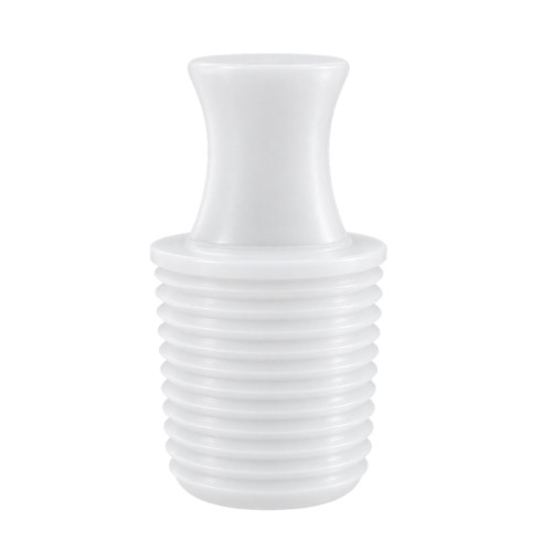26.01-27.99mm Clear Ribbed Plug (25.4mm Length) | Silicone