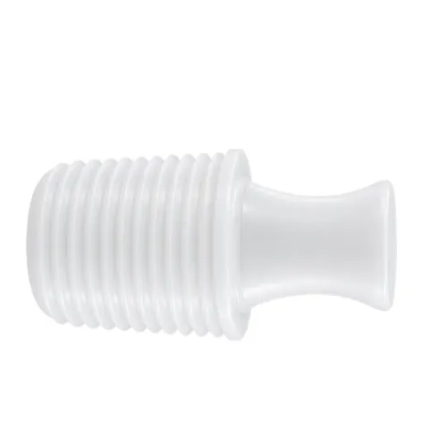 26.01-27.99mm Clear Ribbed Plug (25.4mm Length) | Silicone