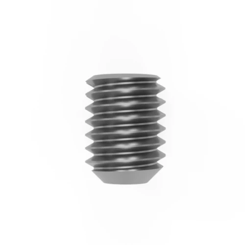 M10 x10mm Slotted Grub Screw with Cup Point A2 Stainless Steel (DIN 438 / ISO 7436)