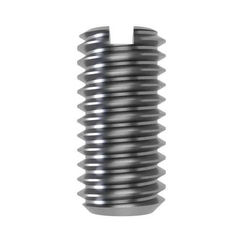 M10 x 25mm Slotted Set Screws - Cup Point (DIN 438) | A2 Stainless Steel