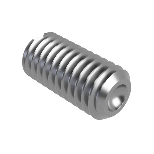 M12 x 16mm Slotted Set Screws - Cup Point (DIN 438) | A2 Stainless Steel