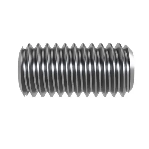 M12 x 40mm Slotted Set Screws - Cup Point (DIN 438) | A2 Stainless Steel