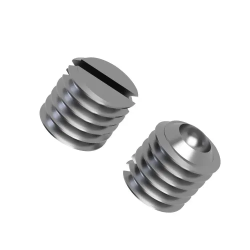 M5 x 25mm Slotted Set Screws - Cup Point (DIN 438) | A2 Stainless Steel