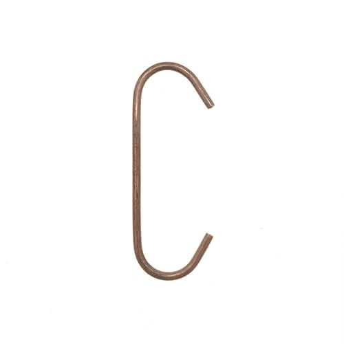 100mm Powder Coating C Hooks (Small) - 2.5mm Wire - 1000pk | Copper Dusted/Washed