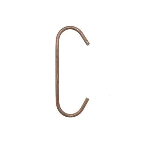 100mm Powder Coating C Hooks (Small) - 2.5mm Wire - 1000pk | Copper Dusted/Washed