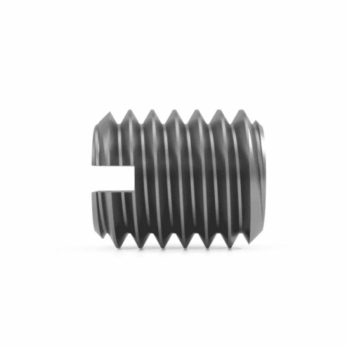 M3 x 6mm Slotted Grub Screw Flat Point A2 Stainless Steel DIN 553 / ISO 7434