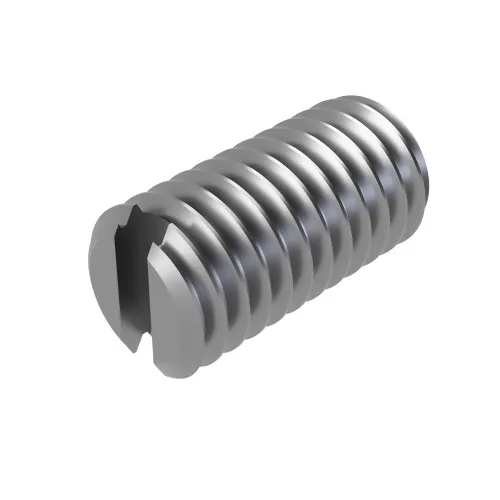 M8 x 20mm Slotted Set Screws - Cup Point (DIN 438) | A2 Stainless Steel