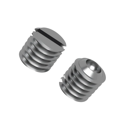 M8 x 8mm Slotted Set Screws - Cup Point (DIN 438) | A2 Stainless Steel