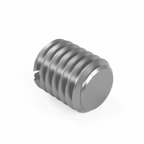 M5 x 18mm Slotted Grub Screw - Flat (DIN 551) | Marine Grade A4 Stainless Steel