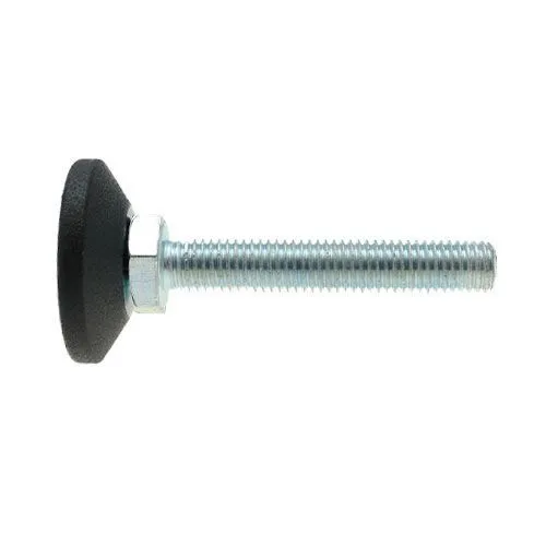 M10 x 30mm Allen Key Adjustable Foot - 58mm Base | 550kg Load