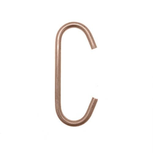 250mm Powder Coating C Hooks (Small) - 4mm Wire - 1000pk | Mild Steel